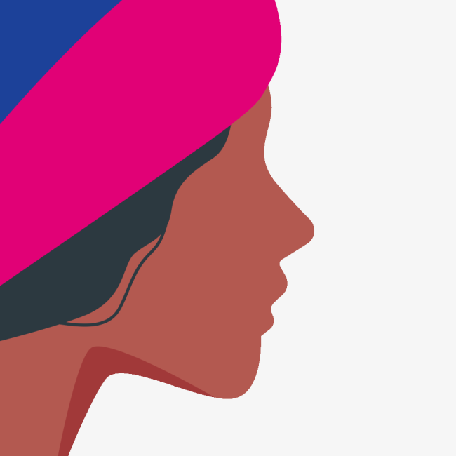 Illustration of woman in profile with play button for ESG strategy video