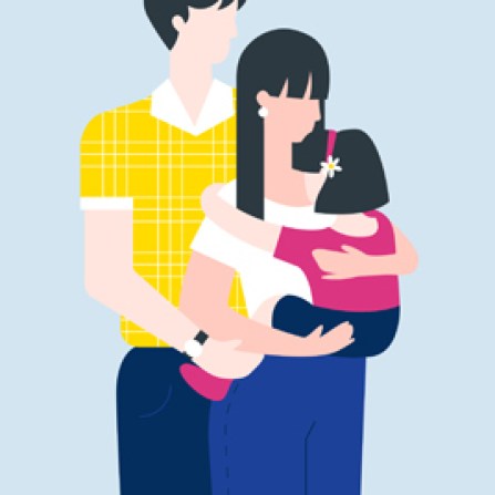 couple with baby