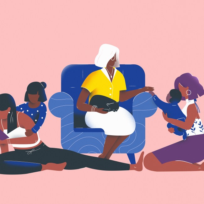 femmes dans une famille
