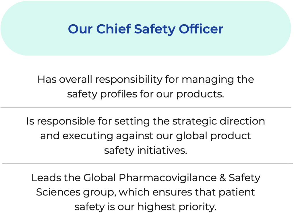 Graphic depicting product safety management and oversight