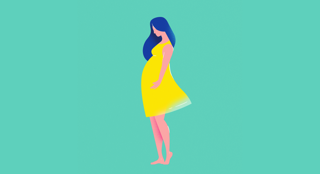 Illustration of pregnant woman