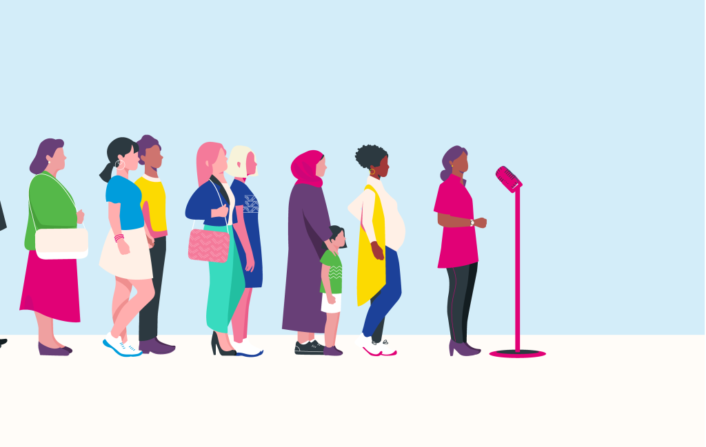 Women voicing their unmet healthcare needs